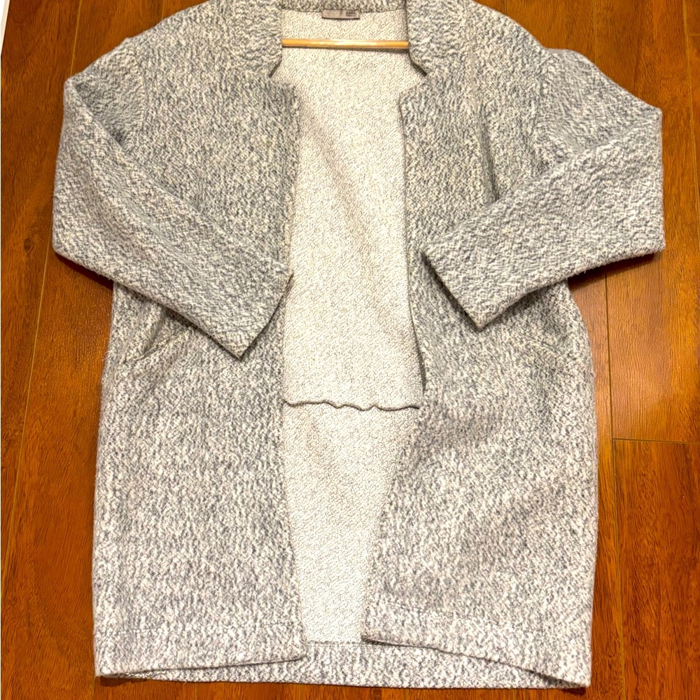 Zara coat. Open detail with deep pockets.